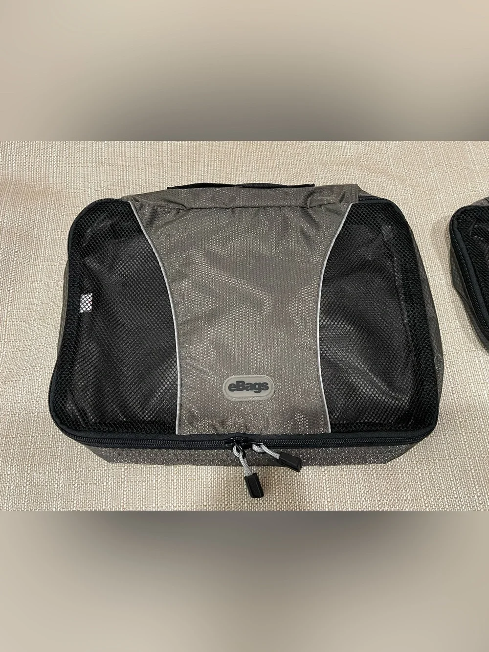 eBags Gray/Black Travel Packing Cube Set — 5-Piece Travel Organizer
